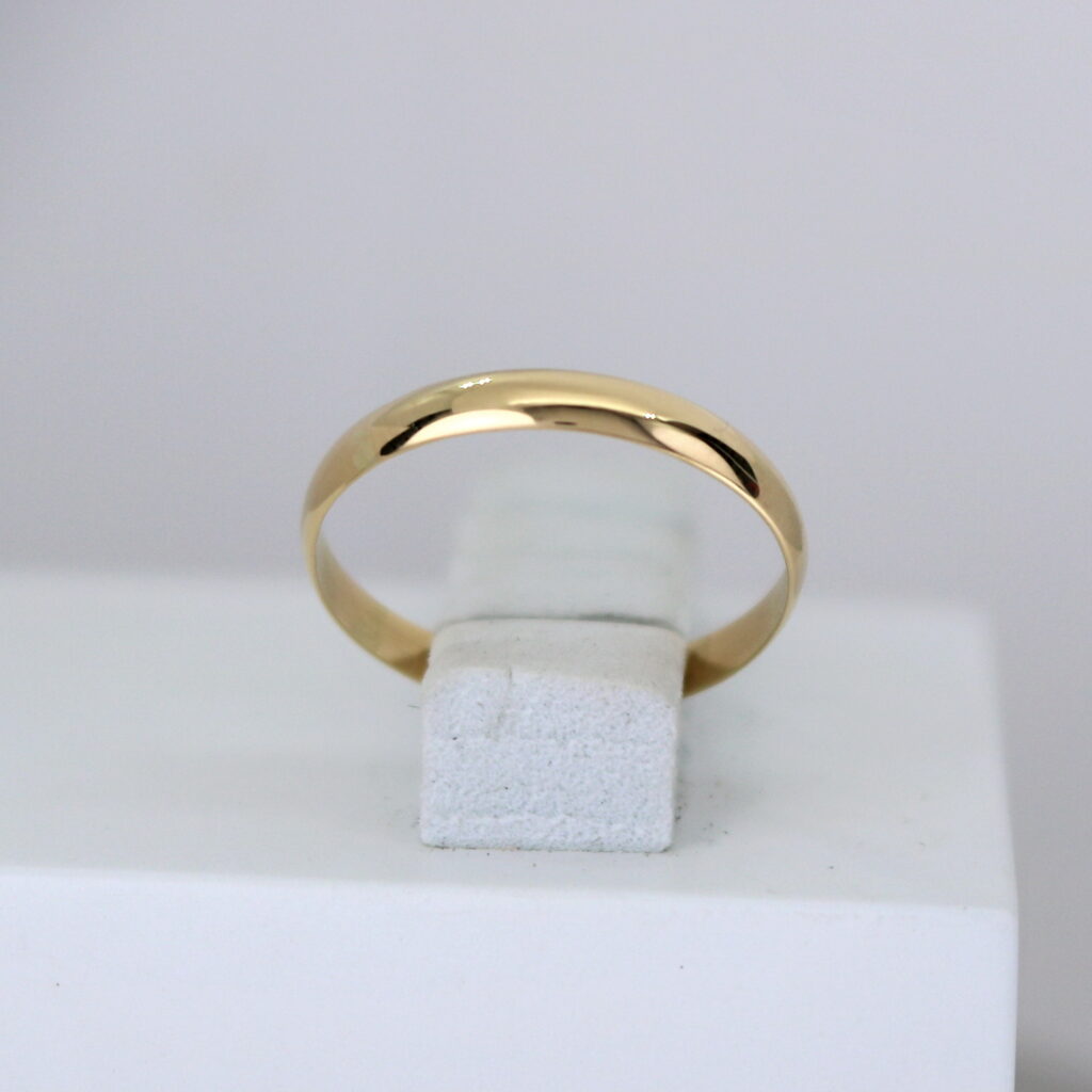 Kultainen kihlasormus 3 mm