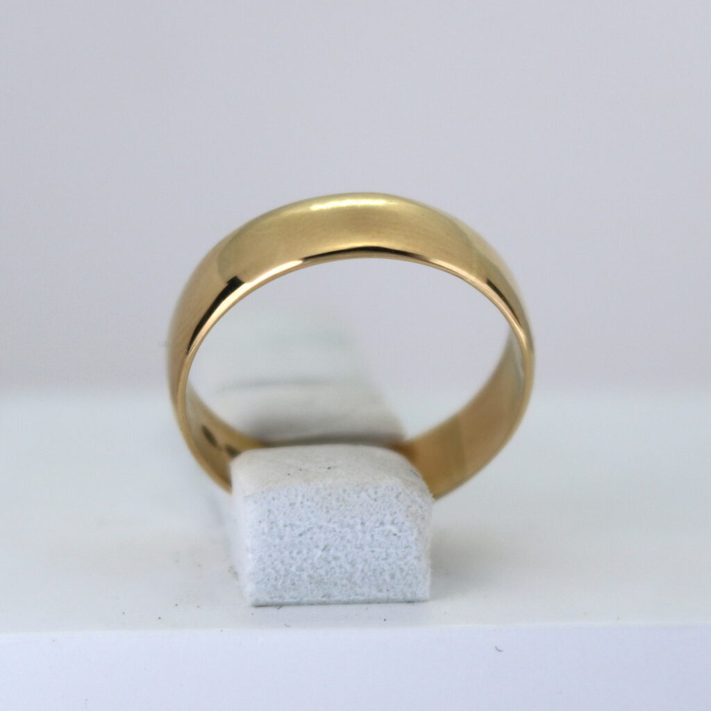 Kultainen kihlasormus 6 mm